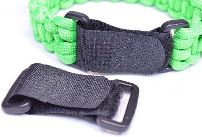 Adjustable Paracord Buckle - Versatile Hook and Loop Design for Bracelets & Dog Collars - Multiple Sizes Available