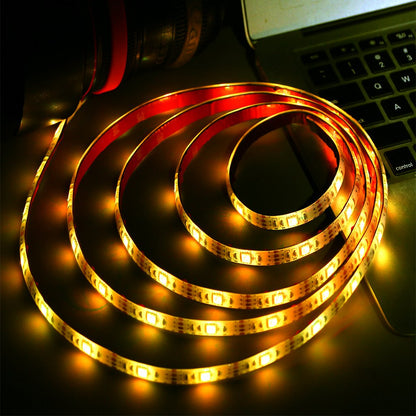ACONDE 3.28 feet USB LED Strip Lights, DIY Indoor Decoration, TV Backlight, 24 Keys Remote