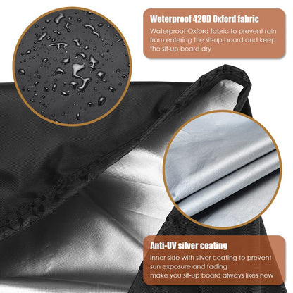 Gicov Sit-Up Board Cover Weight Bench Cover Outdoor Waterproof with Handle and Drawstring Fitness Bench Protector for Indoor Exercise Room Gym Use