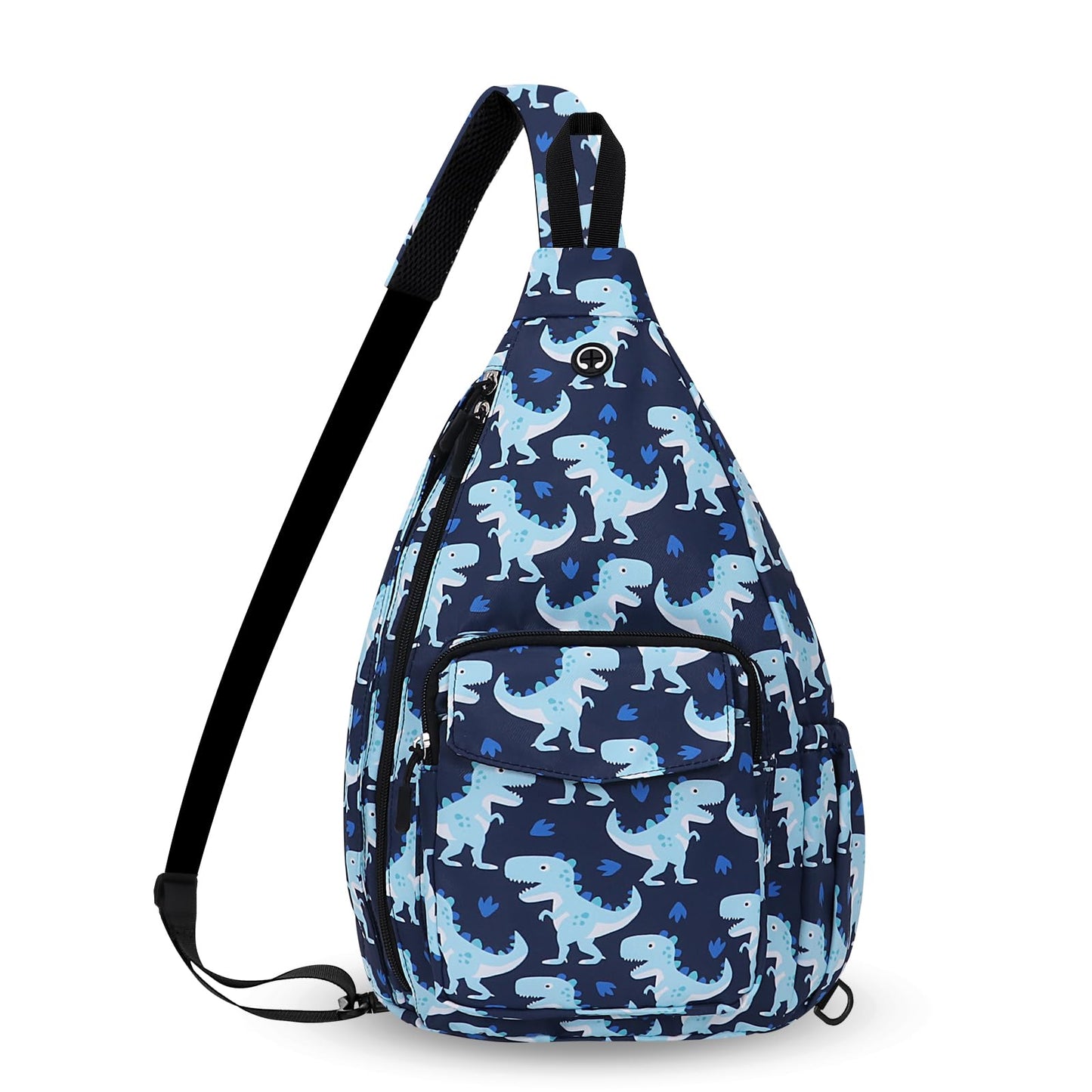 HAWEE Women's Convertible Backpack Crossbody Pack Dinosaur Animal Print Sling Bag for Yoga Gym
