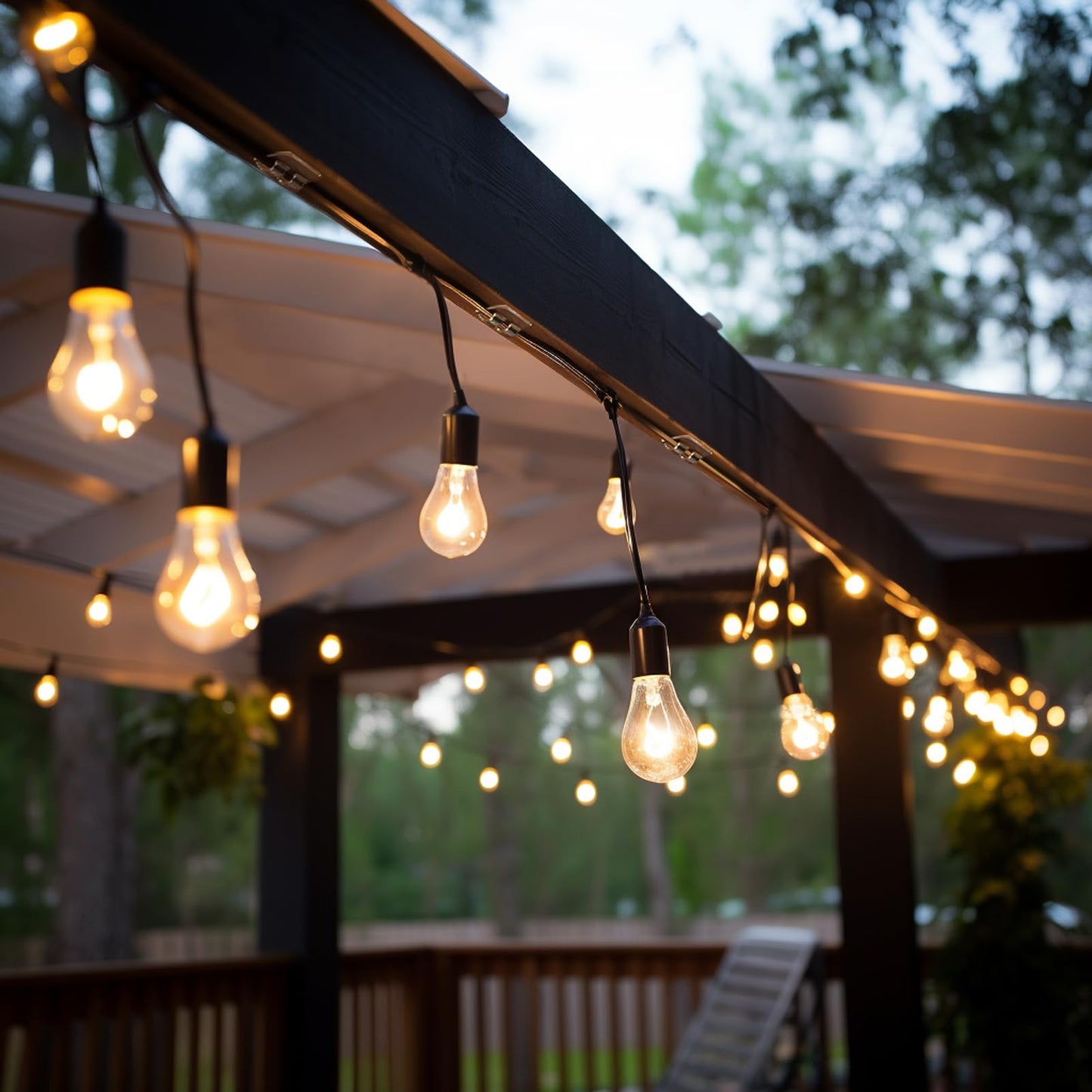 Hetyue Hooks for Outdoor String Lights Clips: 40Pcs Heavy Duty Light Hook with Waterproof Adhesive Strips - Outside Clear Cord Holders for Hanging Christmas Lighting - Outdoors Sticky Clip