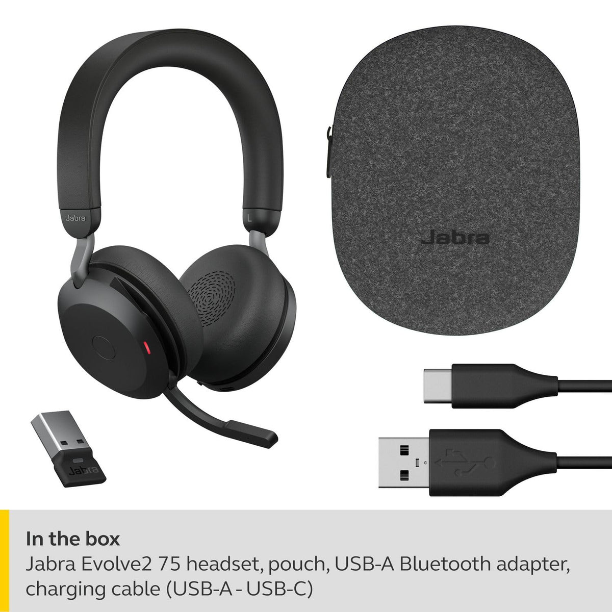 Jabra Evolve2 75 Link380a MS Stereo Blk