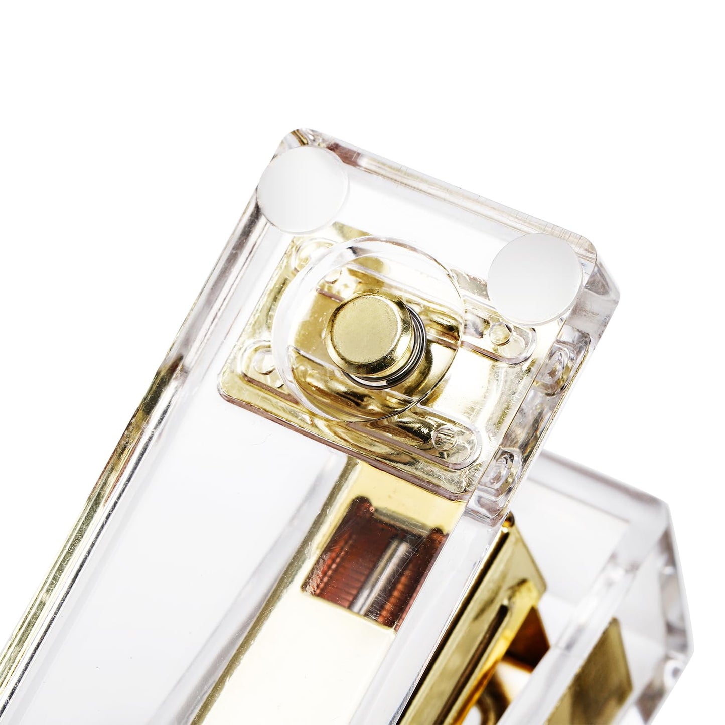 Hiceeden Acrylic Gold Stapler and Tape Dispenser Set, Desk Accessories Office Supplies Includes Tape, Staple Remover and 1000pcs 24/6 Staples, Modern Cute Stapler Set for Desk