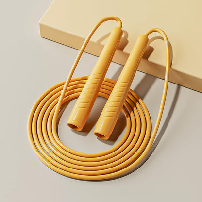 Jump Ropes Kids, Adjustable Children Jump Rope with ABS Handles and PVC Rope for Child Student Toddler (Yellow)