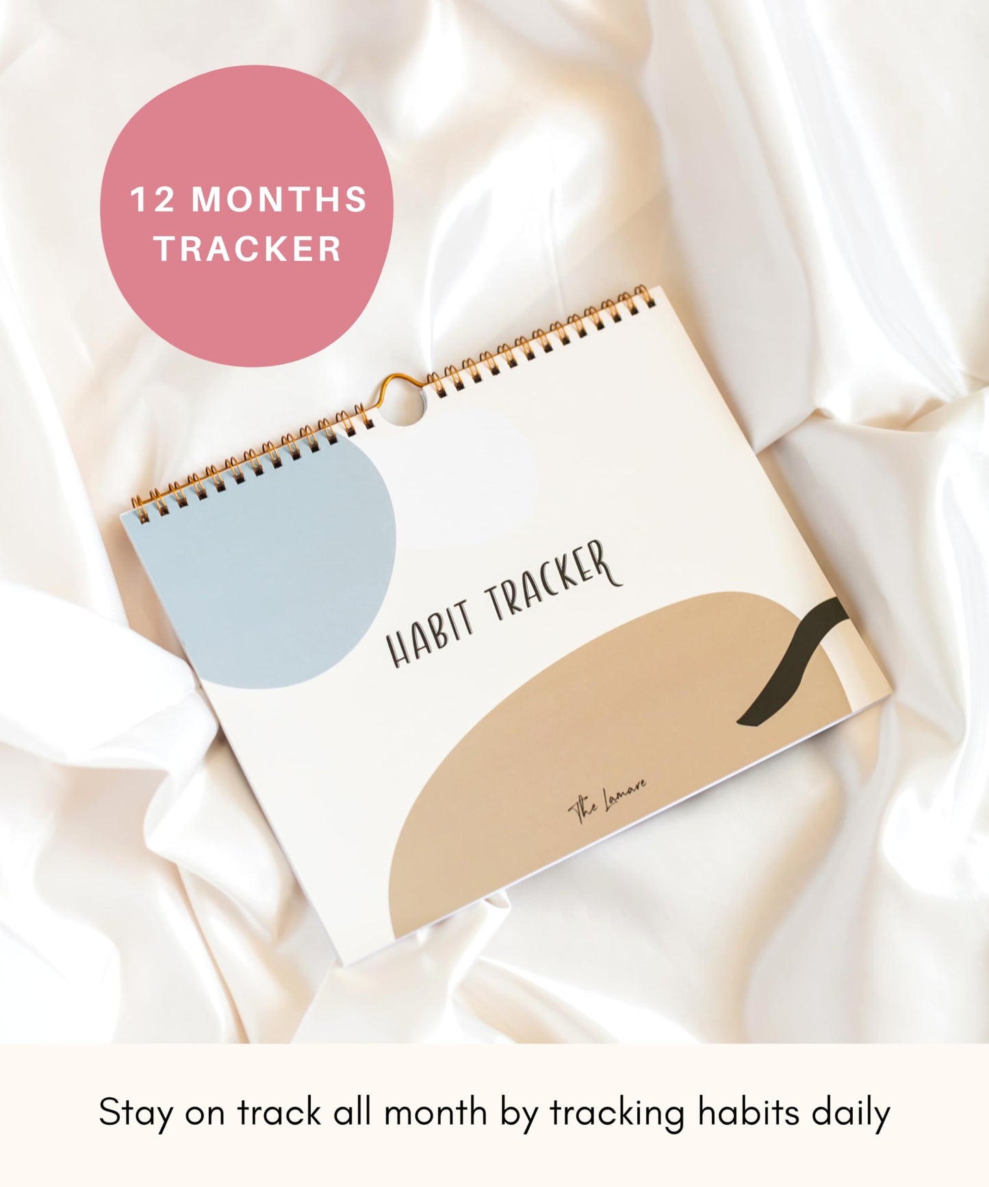 Lamare 2026 Habit Tracker Calendar – Premium Daily Habit Tracker Journal and Goal Board, Workout Motivation & Productivity Tool