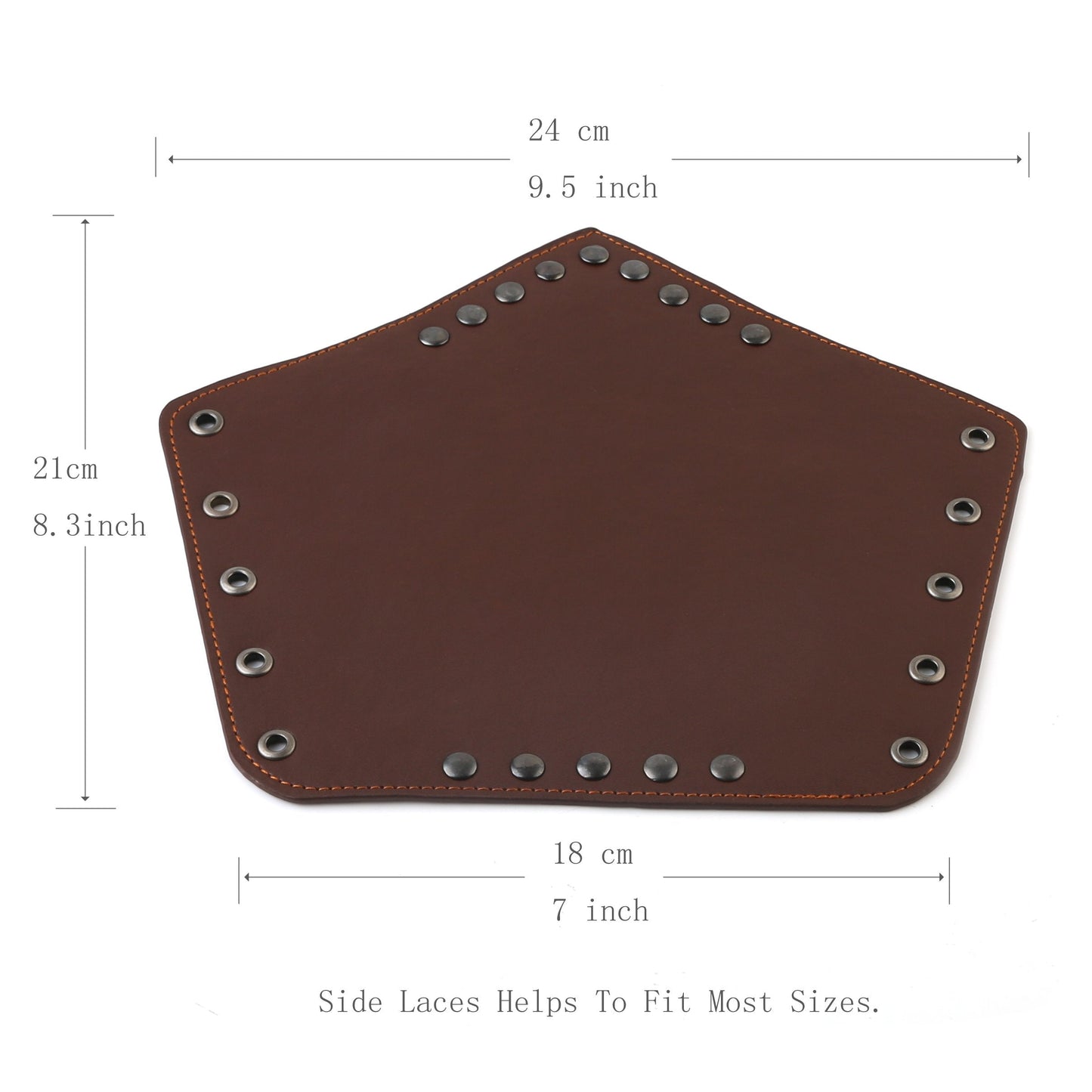 HZMAN Faux Leather Arm Guards - Medieval Cross Bracers - One Size (Brown)