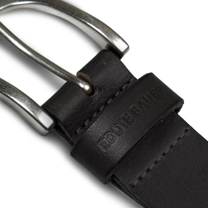 Eddie Bauer Women's Casual Leather Belts with Durable Metal Buckle, Endless Leather - Black, XX-Large