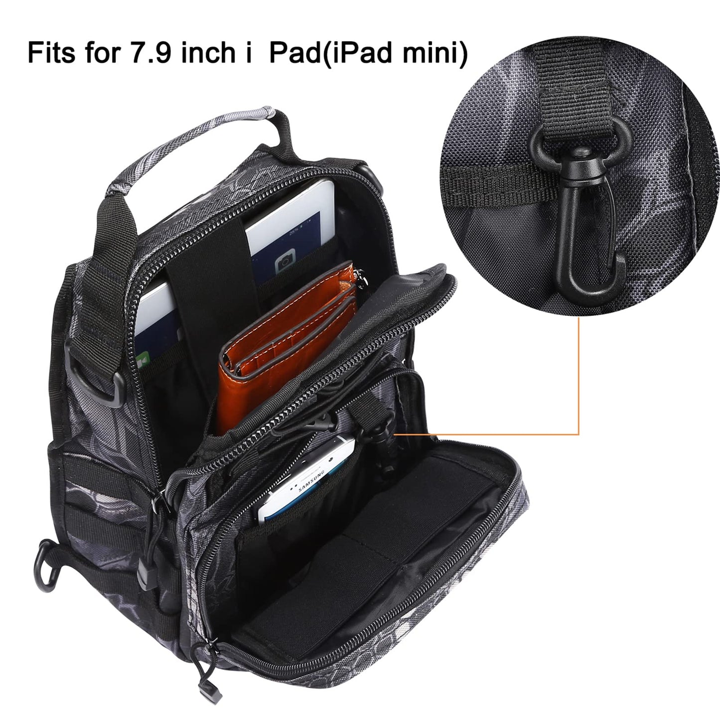 G4Free Outdoor Tactical Bag Backpack, Military Sport Bag Pack Sling Shoulder Backpack Tactical Pack for Every Day Carry