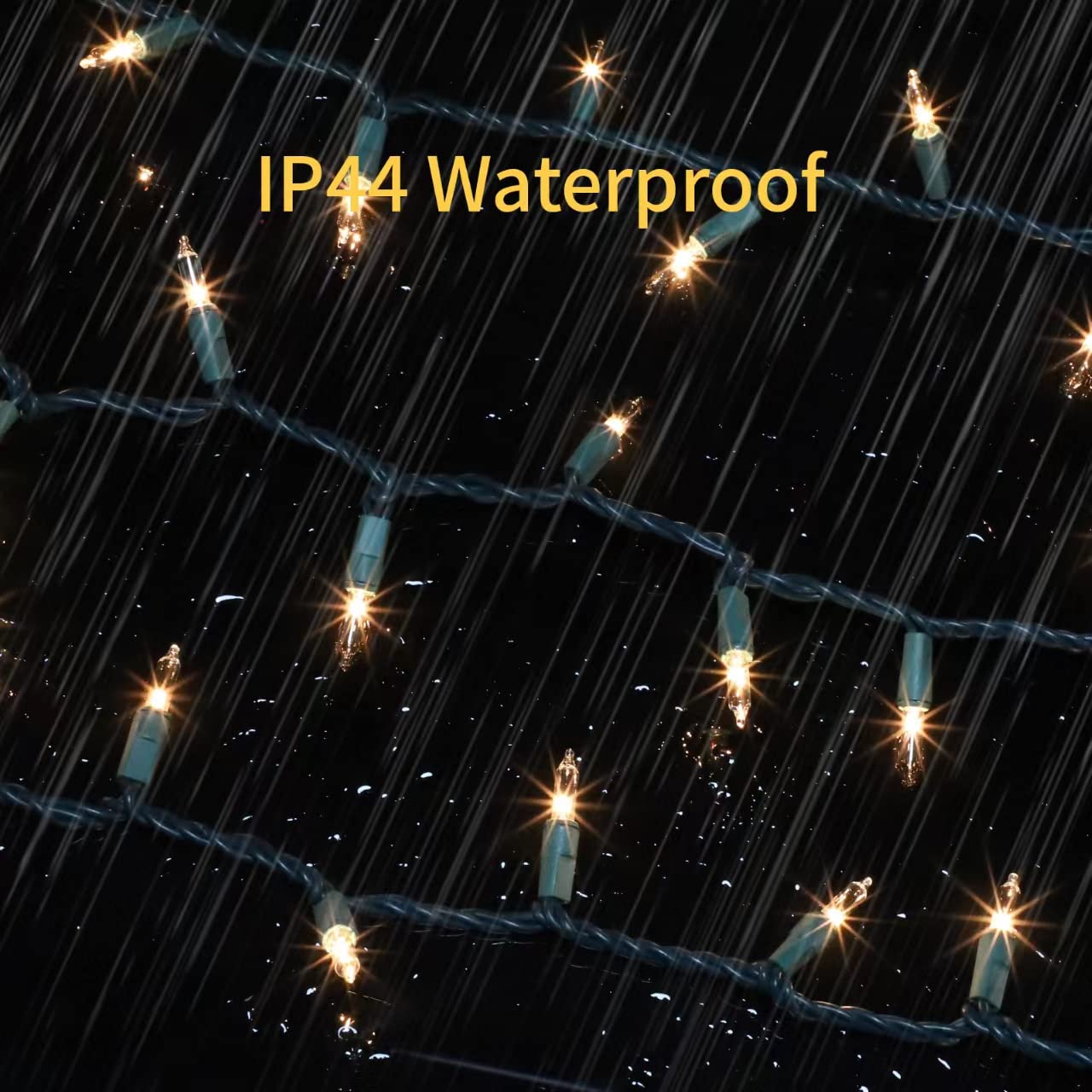 GLOWNOVA Green Wire,Clear Incandescent Bulb 300 Mini String Lights for Indoor Christmas Tree Garland Birthday Wedding Party Festival Decoration