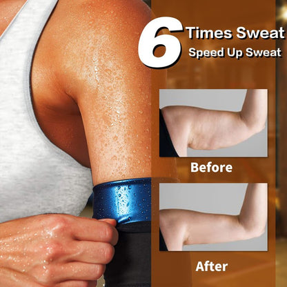 huiming Women's Arm Trimmers Sauna Compression Sleeve Sweat Bands Slimmers for Workout Sport