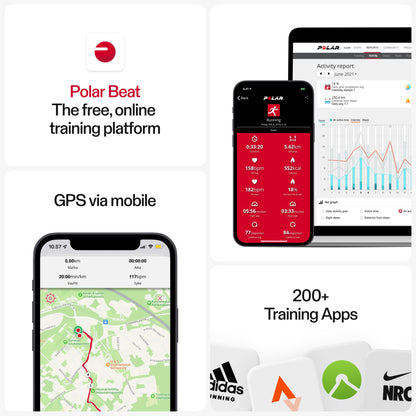Polar H10 Heart Rate Monitor Chest Strap - ANT + Bluetooth, Waterproof HR Sensor for Men and Women, Black, M-XXL