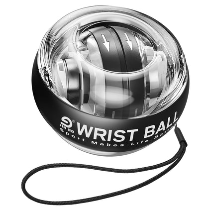 JIN BD Auto-Start Wrist Ball, Upgraded Gyroscopic Forearm Exerciser and Grip Trainer for Hand, Finger & Arm Strength Training, Wrist Strengthener with Storage Bag for Home Gym & Sports Fitness
