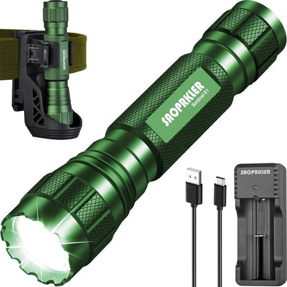 Tactical Flashlight 1200 Lumen - Premium LED Police Flashlight with Holster | Ideal for Law Enforcement & Duty Use