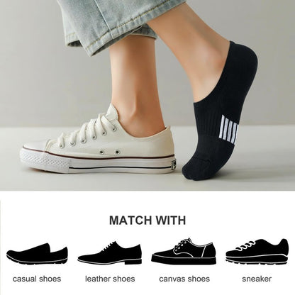 Amutost No Show Socks Womens Black Athletic Thick Moisture Low Cut Socks 5-6 Pairs