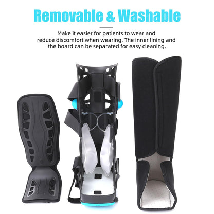 Tall Walker Fracture Boot Inflatable Walking Boot Air Cam Walker Brace Orthopaedic Boot for Sprained Ankle, Foot Pain Recovery, Calf Fracture, Broken Foot, Achilles Tendonitis (L)
