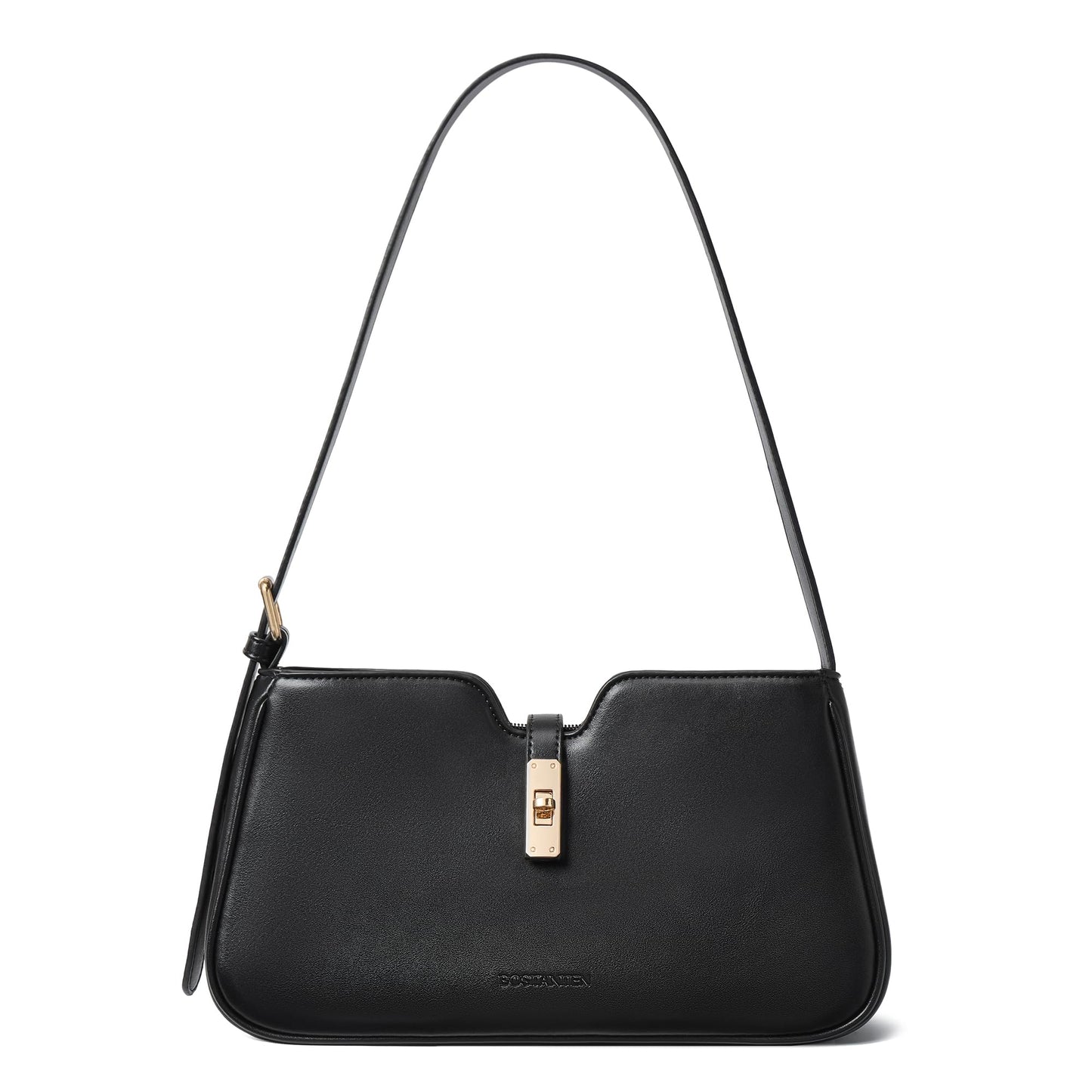 BOSTANTEN Shoulder Bag for Women, Casual Shoulder Purse Vegan Leather Chic Hobo Handbag with Adjustable Strap for Work Travel