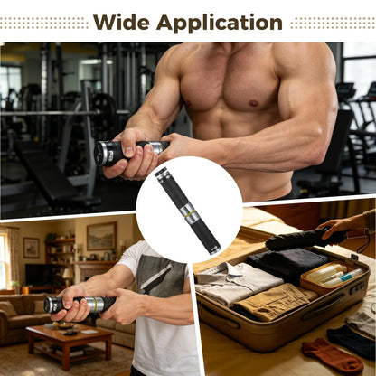 Aluminum Alloy Adjustable Grip Wrist Strengthener with Protective Tape Wrapping, 9.8 x 1.5 in Stepless Grip Strength Trainer with Knob Adjustment, Black Portable Forearm Exerciser for Rehabilitation