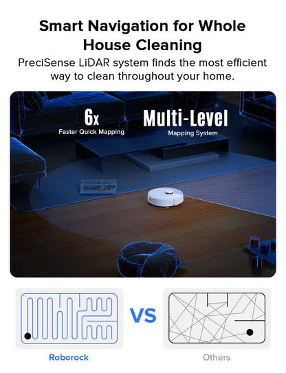 roborock Q7 L5 Robot Vacuum and Mop Combo, 8,000Pa Suction, Upgraded from Q5 Pro, Dual Anti-Tangle System, LiDAR Navigation, Multi-Level Mapping, Self-Charging Robotic Vacuum Cleaner, Black
