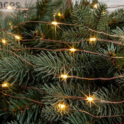 66Ft Warm White Plug in Fairy Lights 200 LED Waterproof Copper Wire String Lights Twinkle Lights with Remote for Christmas Tree Bedroom, Porch, Patio, Garden Wedding Party