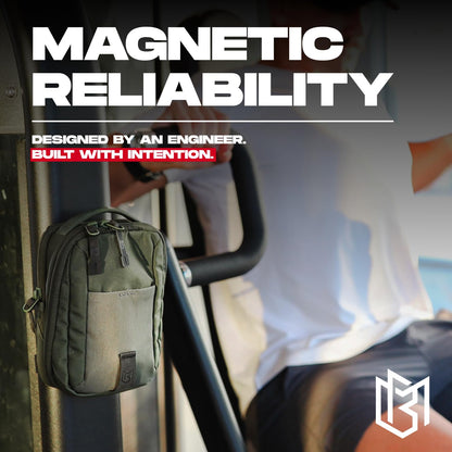Magnetic Bag Company - Green Crossbody Bag Sling Chest Bag for Men and Women | Magnetic Gym Bags For Travel, Work, and Sports