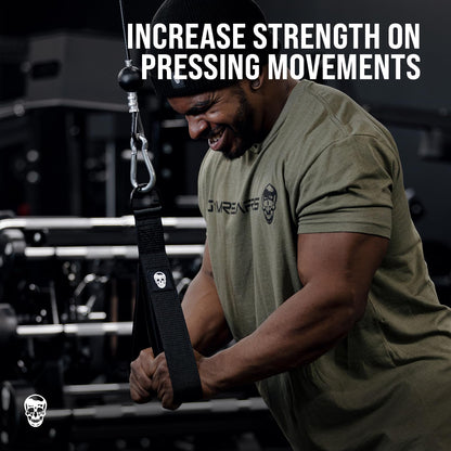 Gymreapers Tricep Rope Cable Attachment - Multi-Workout Tricep pull down Cable attachment - Perfect gym cable machine attachment