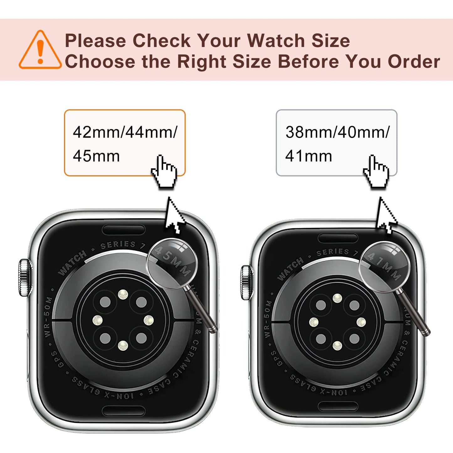 PUGO TOP Luxury Stainless Steel Band Compatible with Apple Watch Ultra 3/2/1 (49mm) & Series 11 10 9 8-1 SE 3/2/1 (46/45/44/42/41/40/38mm), Professional Business Dressy Metal Strap with Butterfly Clasp for Men Women, Adjustable Link Two-Tone Bracelet with