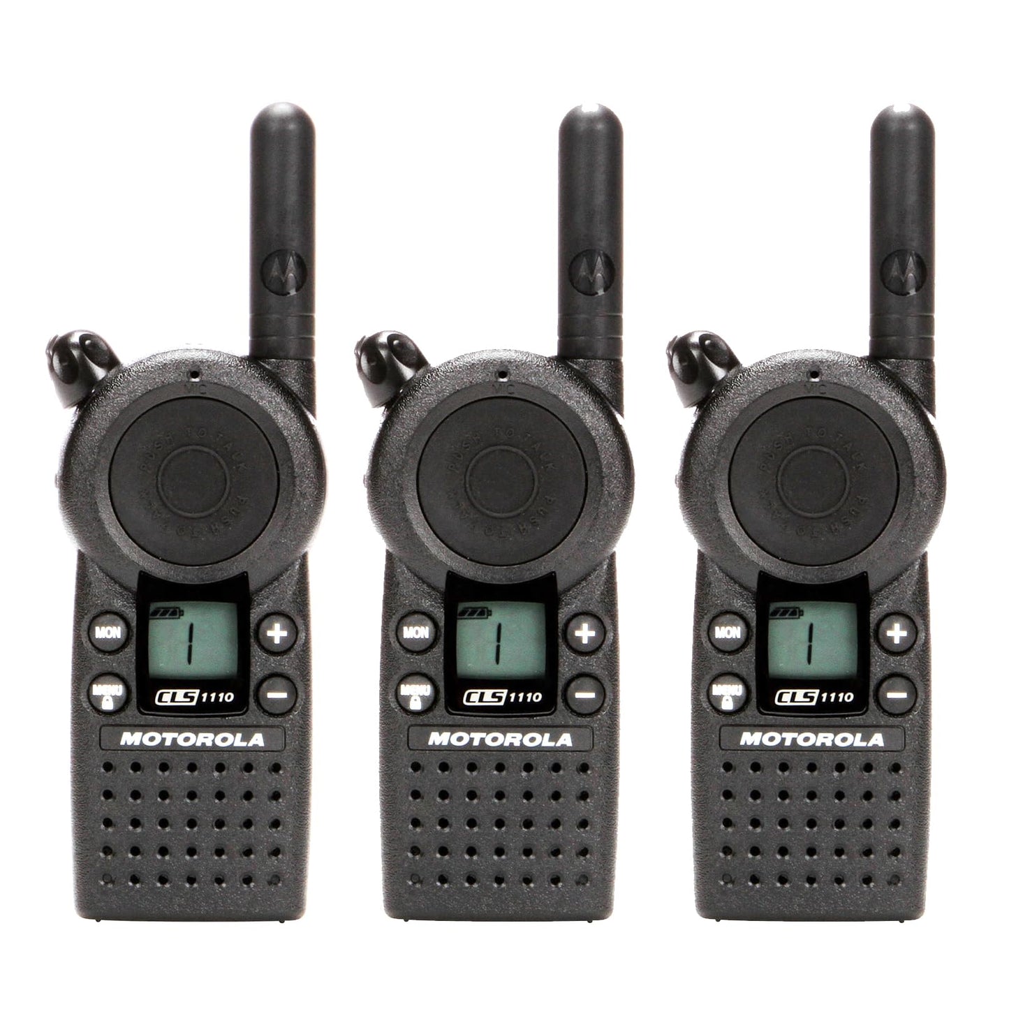 3 Pack of Motorola CLS1110 Two Way Radio Walkie Talkies (UHF)