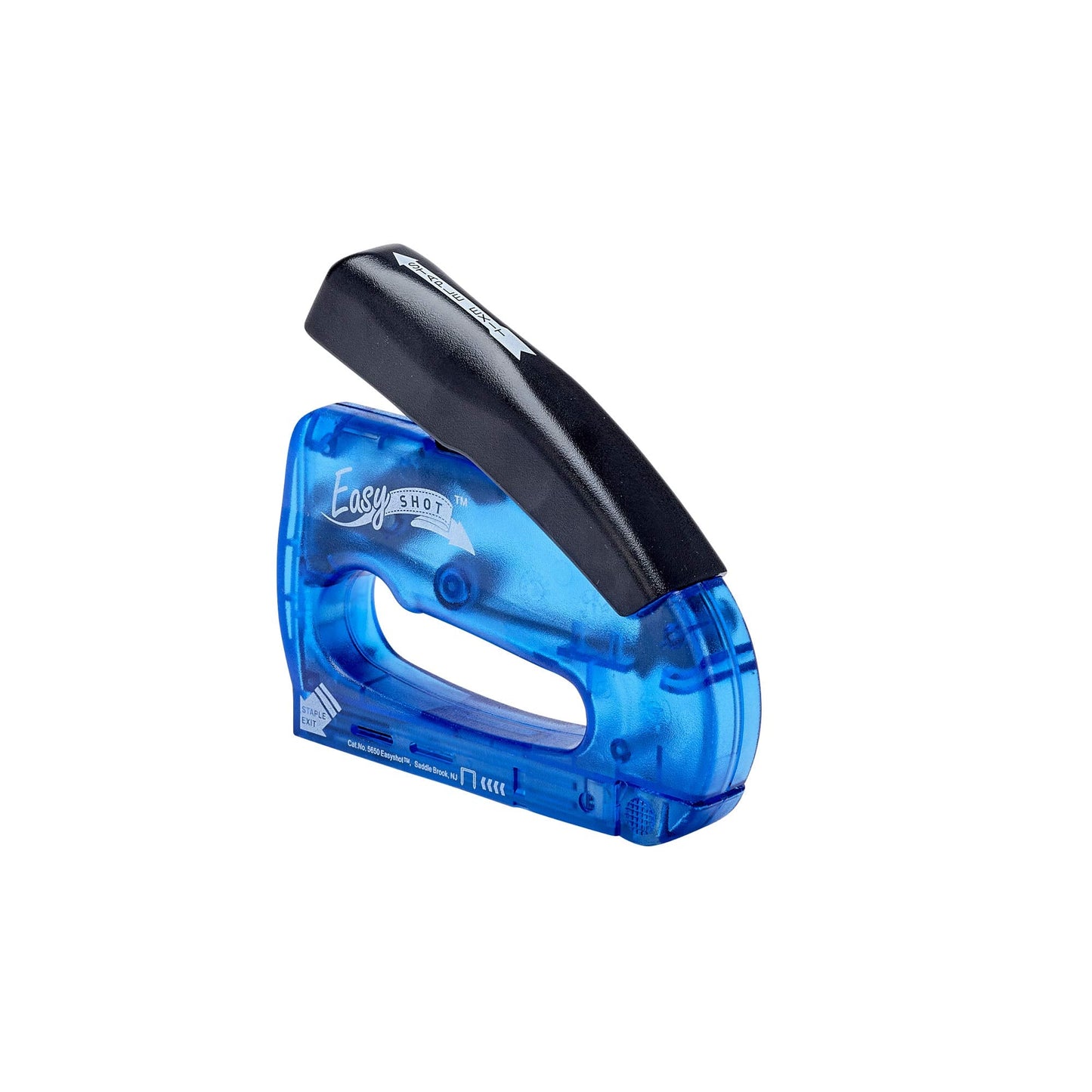 Arrow 5650DTB-6 Easy Shot Staple Gun, Manual Stapler for Decorating and Crafts, Includes Stapling base and 400 JT21 Staples, Blue