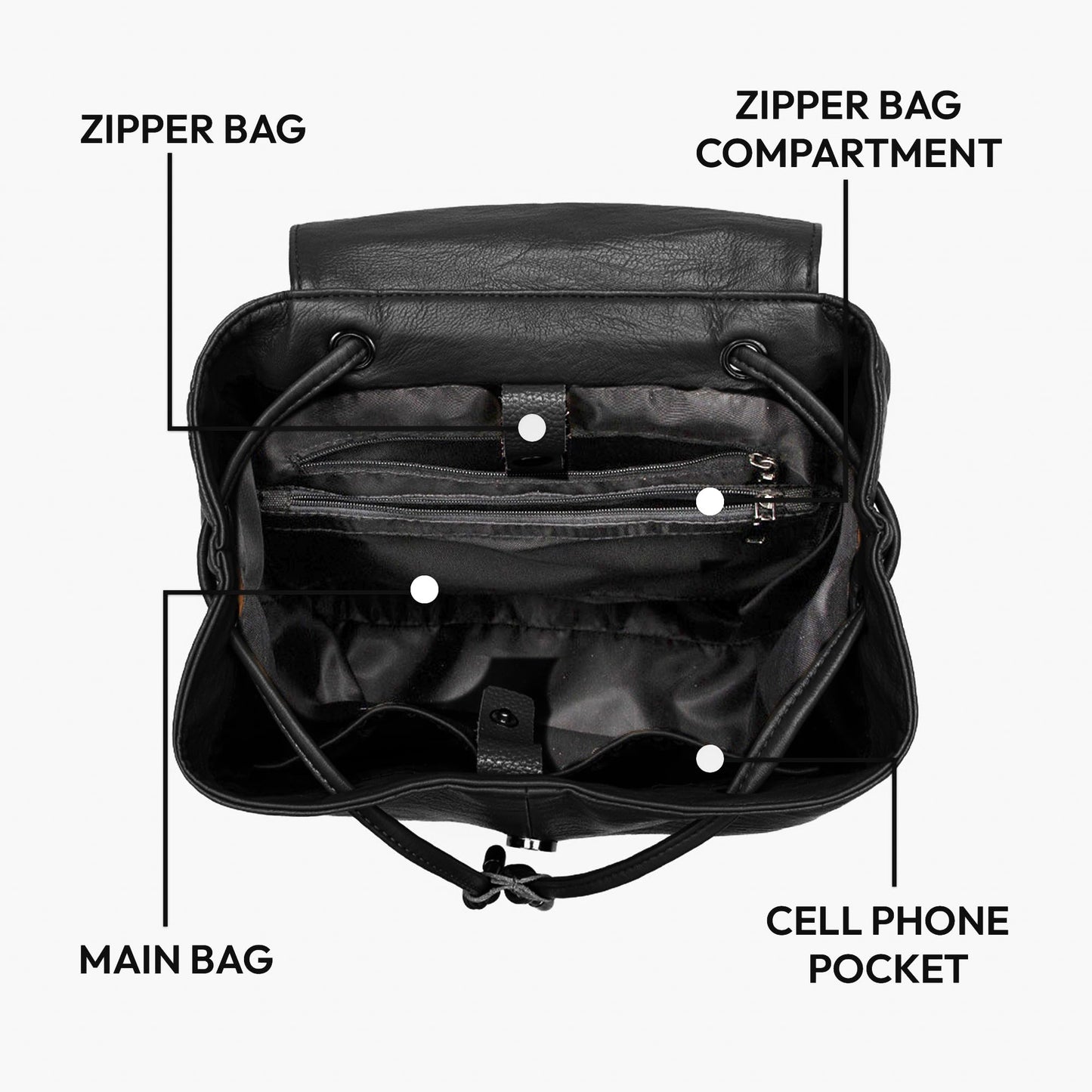 FemmeShield Women's Vegan Leather Backpack Purse with Security-Focused Design – Lightweight, Practical Backpack with RFID Pocket and Hidden Magnetic Flap for Travel, Work & Everyday Use