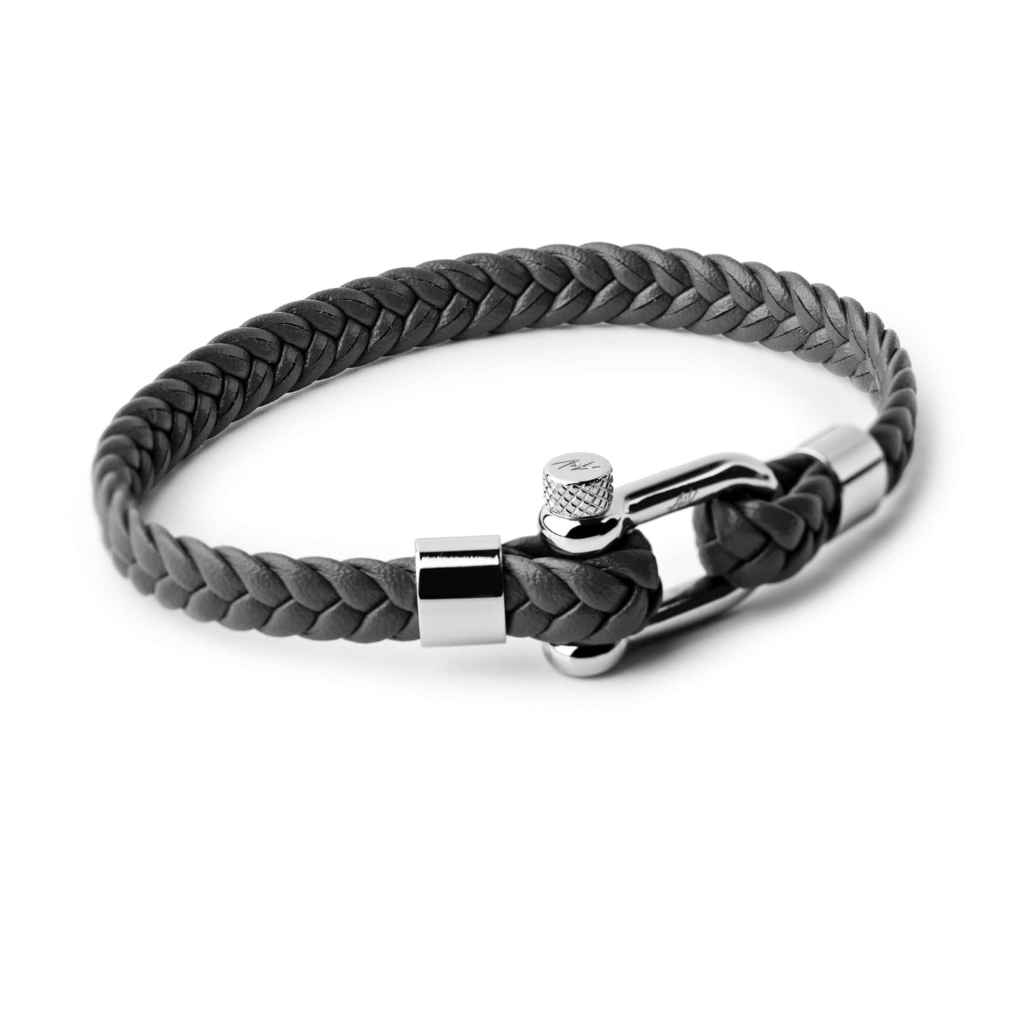A&V Braided Leather Manhattan Gray 7.67 inch