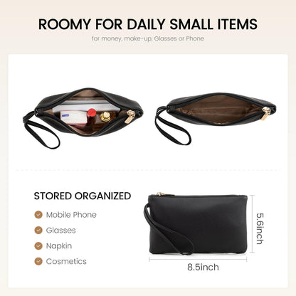 LOVEVOOK Laptop Tote for Women - 15.6 Inch Faux Leather Laptop Bag with Clutch, Large Capacity Office Purse Computer Briefcase for Casual Business Travel,Apricot