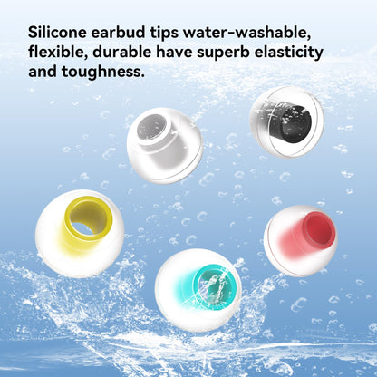 5 Pairs KBEAR 07 Ear Tips, KINBOOFI Silicone IEM Eartips,Larges Earbuds Eartips for KZ ZST ZS10 PRO AS10 ZSN ZSN ZSN PRO X ZSN PRO ZAR ZS10 PRO X Wired Earbuds Headphone (Yellow,L/L/L,5 Paris)