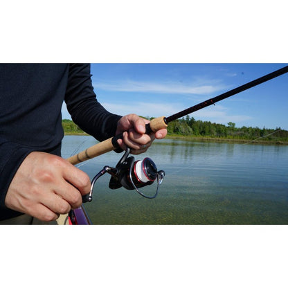 Ugly Stik 7’ Elite Spinning Fishing Rod and Reel Spinning Combo, Ugly Tech Construction with Clear Tip Design, 7’ 2-Piece Fast Action Rod
