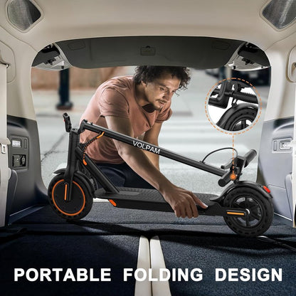 Electric Scooter for Adults - 250W/350W/500W Motor, 8.5"/10" Solid Tires | Up to 22 MPH, Dual Braking System