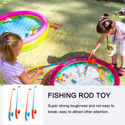 Toyvian Portable Fishing Pole, 22inch Lightweight Starter Fishing Rod for Beginners Easy-to-Handle Outdoor Practice Pole for Summer Lake and Pond Fun