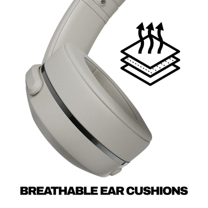 Skullcandy Crusher 540 Active Wireless Bluetooth Headphones with Multi-Sensory Bass, Noise Isolating Over-Ear Fit, Sweat and Water Resistant, 40 Hours Battery, Microphone for iPhone Android - Concrete