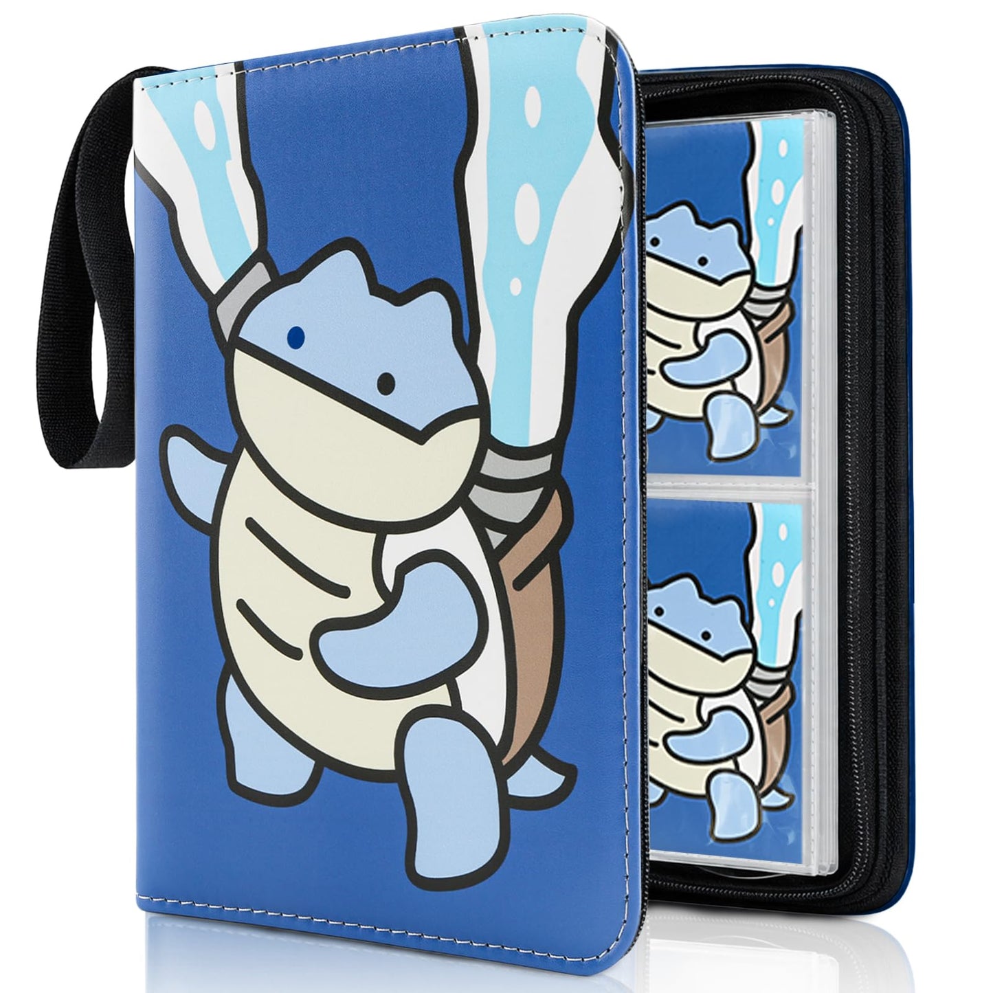 Collectible Trading Card Albums, 400 Card Holders with 50 Removable Sleeves, Portable 4 Pockets Collectible Trading Card Binder, PU Card Collection Binder for MTG, TCG, Sport Card, Game Cards