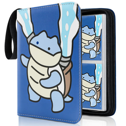 Collectible Trading Card Albums, 400 Card Holders with 50 Removable Sleeves, Portable 4 Pockets Collectible Trading Card Binder, PU Card Collection Binder for MTG, TCG, Sport Card, Game Cards