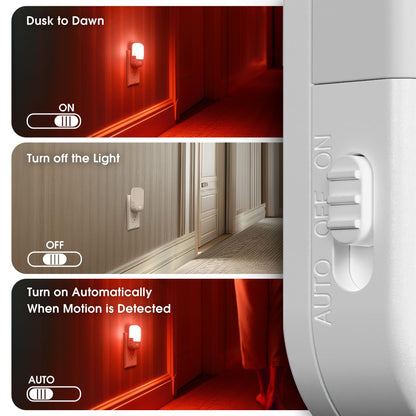 Briignite Night Lights Plug into Wall, Modern LED Night Light Plug in, Dusk to Dawn Sensor, Soft White 3000K, 0-100LM Adjustable Brightness, Dimmable NightLight for Hallway, Bedroom, Stairway, 2 Pack