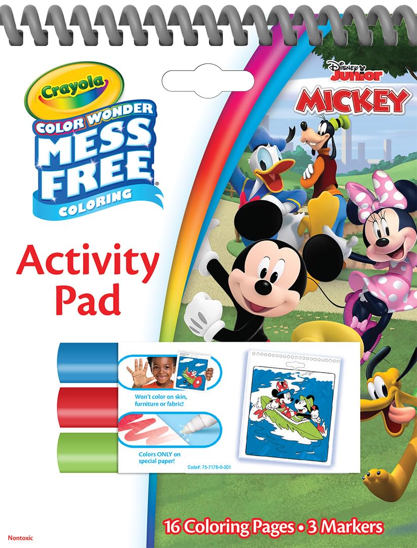 Crayola Disney Color Wonder Bundle (3 Pack), Essential Easter Basket Stuffer, Toddler Mess Free Activity Pads & Markers, Disney Coloring Toys, Easter Gift, 3+