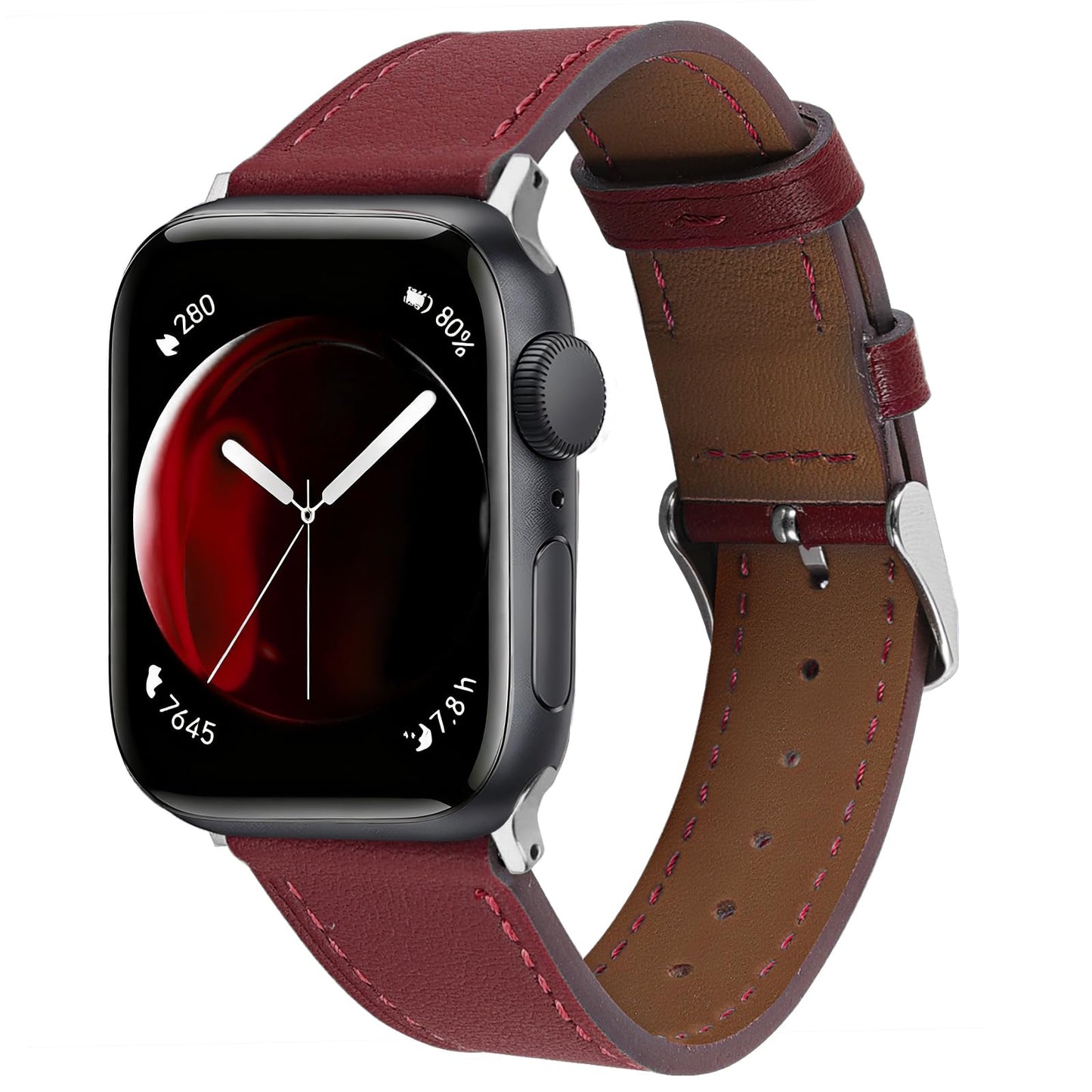 Italy Genuine Leather Bands Women Men Compatible with Apple Watch 38mm 41mm 40mm 42mm 44mm 45mm 46mm 49mm, iWatch Straps Smartwatch Replacement Band for Ultra SE 3/2/1 Series 11 10 9 8 7 6 5 4 3 2 1