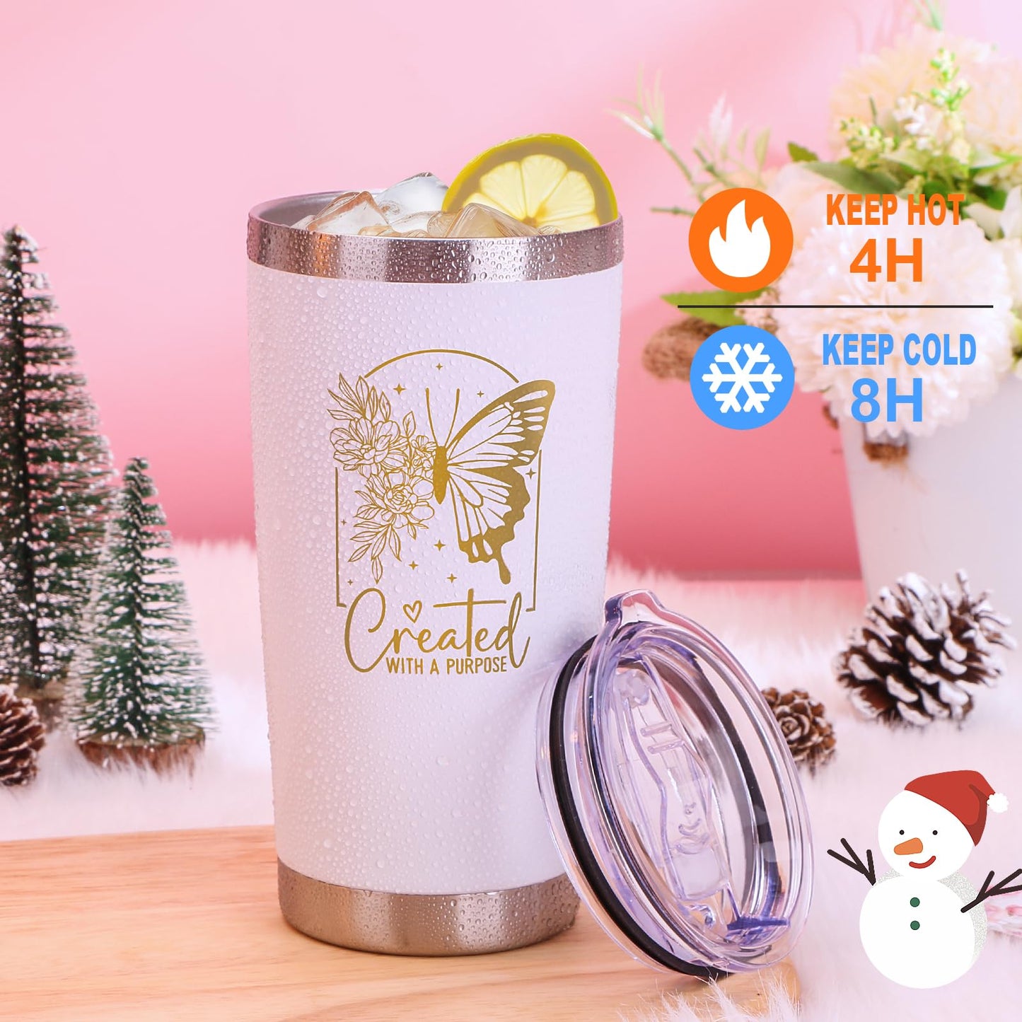 Christian Gifts for Women Faith - Inspirational Religious Catholic Gifts, Spiritual Birthday Gift for Women Mom Best Friend Sister Wife, Christmas Presents for Aunt Girlfriend w/Tumbler Gift Box