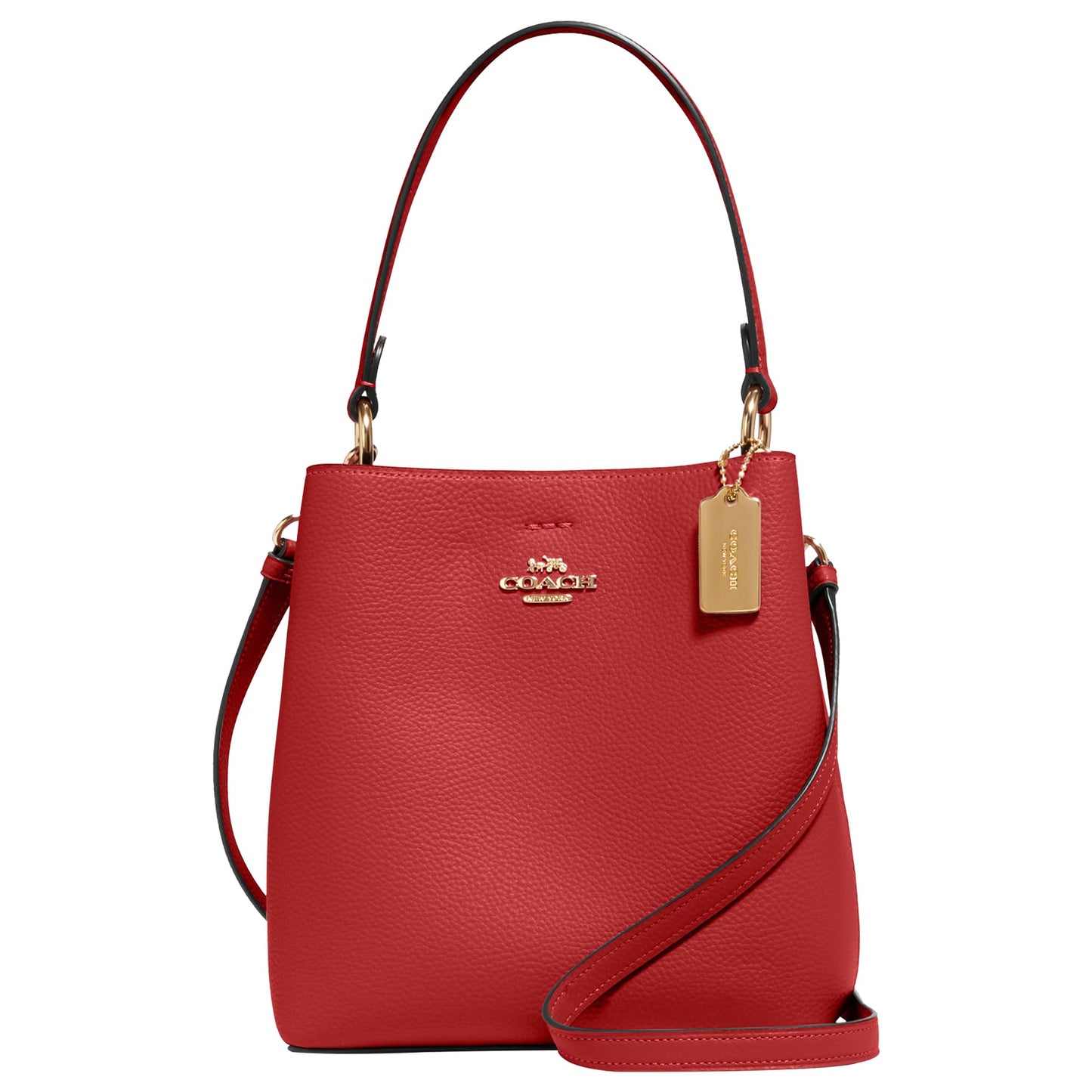 COACH Small Town Bucket, Red Oxblood