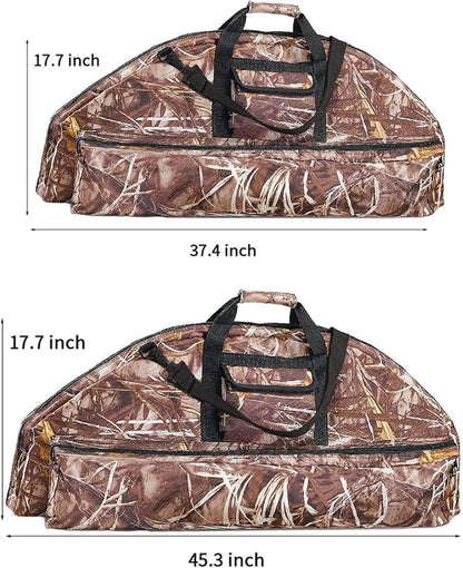 Lightweight Soft Compound Bow Case - 600D Water-Resistant Archery Backpack with Pockets for Hunting