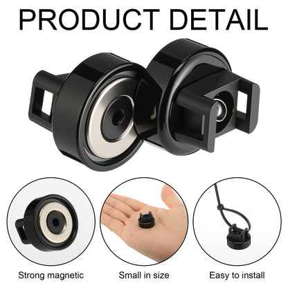 Yookeer 48 Pieces Magnet Zip Tie Mount 22 mm Heavy-duty Magnetic Zip Tie Mounts 22LBS Strong Multipurpose Wire Cable Holder Mount for Home Office Wire Management Marine Electrical Wiring