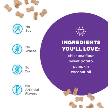 Outward Hound by Nina Ottosson Puzzle Bitez USA Made Dog Treats, Pumpkin Flavor, Bite-Sized Training Reward and Interactive Puzzle Toy Treats, 7.5oz