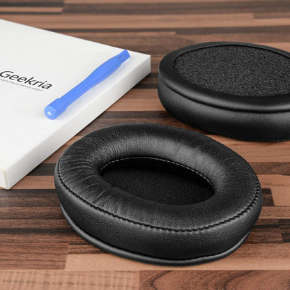 Geekria Replacement Ear Pads Compatible with Sennheiser HD280, HD280-Pro, HD281, HMD280, HMD281 Headphones, Ear Cushions with Video Guide (Black)