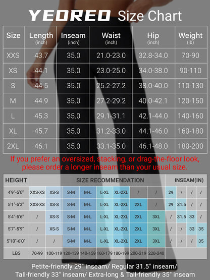 YEOREO Workout Leggings Womens No Front Seam Straight Leggings 35" High Waist Buttery Eddiy Gym Yoga Pants Gray Green XS