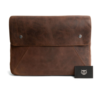 Leather Document Holder XL, Premium Leather Portfolio for Men, Padfolio/Folio, Professional Resume Folder/Binder, Stylish Legal Pad Holder for Office and Business (Bourbon Brown)
