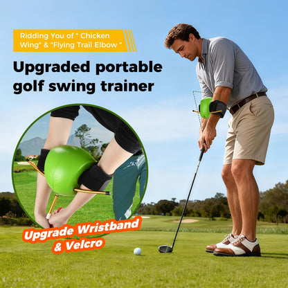 NIXOOT The Connector Golf Training Aid with Dual Velcro Straps – Golf Swing Trainer for Posture Correction, Arm Structure & Swing Mechanics, Portable Golf Practice Equipment